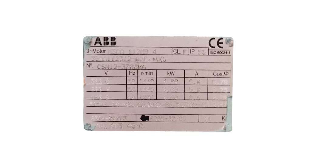 sperre-xa015-air compressor-nameplate