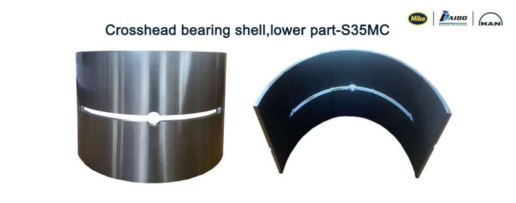 Crosshead bearing shells,lower part-S35MC
