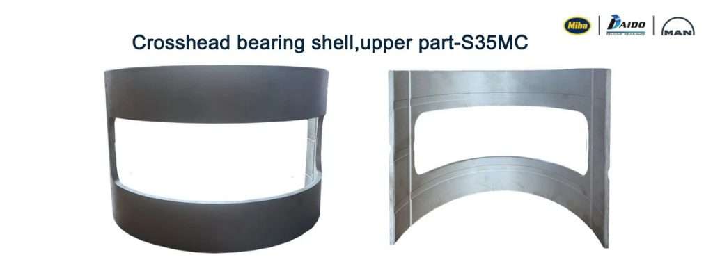 Crosshead bearing shells,upper part-S35MC